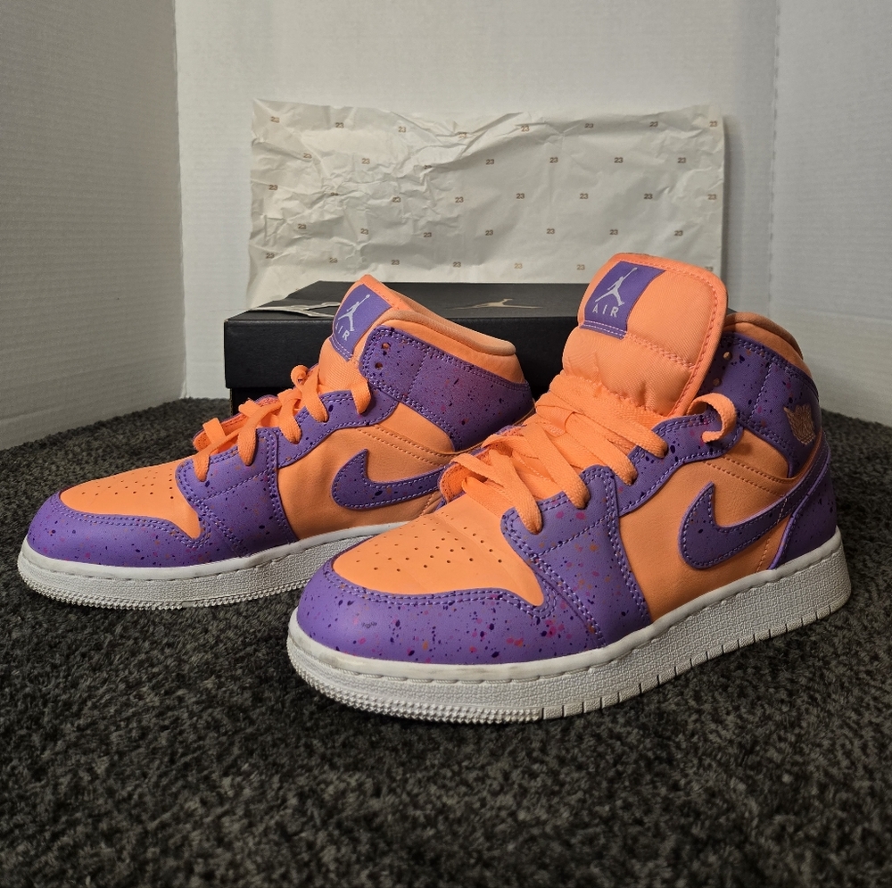 Nike Air Jordan 1 Mid GS Sneakers AV5174-800 US 6.5Y